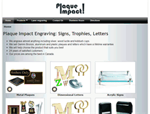 Tablet Screenshot of plaque-impact.com